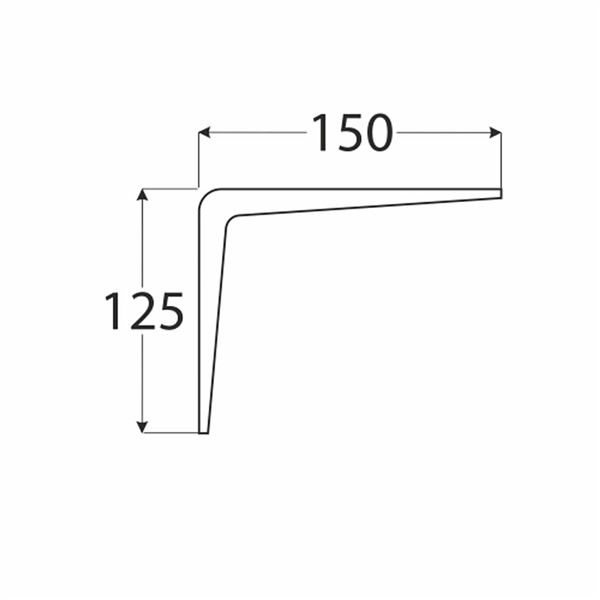 Konzola stavebná hnedá D-WS 250-200*250