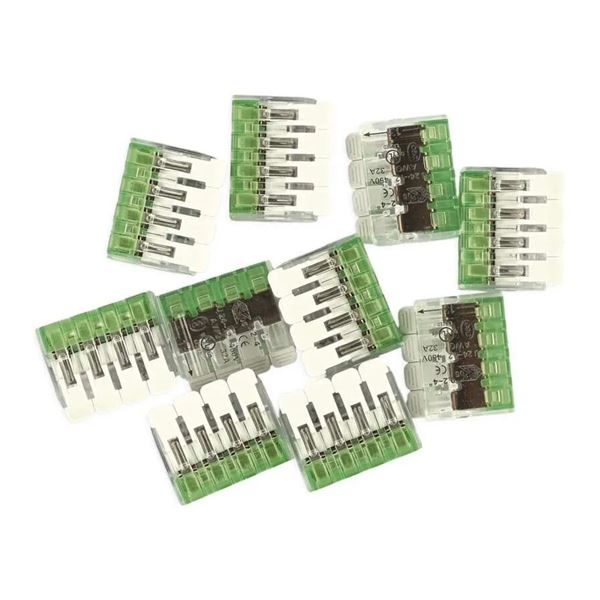 Páčková spojovacia svorka 4× 0,2–4 mm2, 10 ks