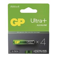 Alkalická batéria GP Ultra Plus LR03 (AAA) 4 ks