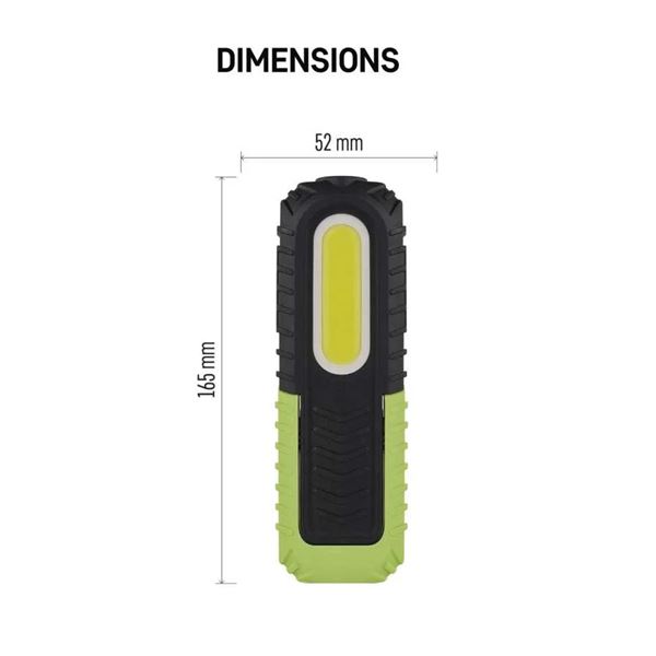 COB LED + LED nabíj. prac. svietidlo P4531