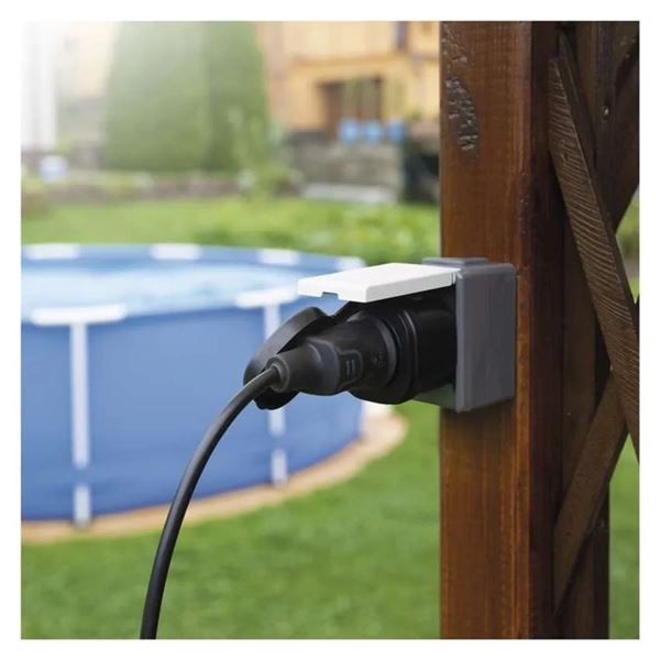 Zásuvka EMOS GoSmart WiFi IP44 IP-3005F