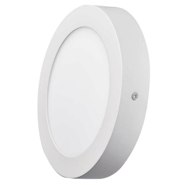 LED panel EMOS kruhový prisadený biely12W IP20