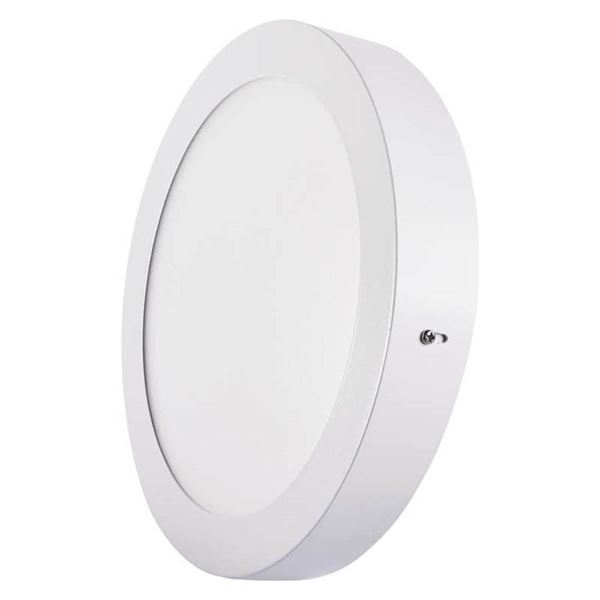 LED panel EMOS kruhový prisadený biely, 18W IP20