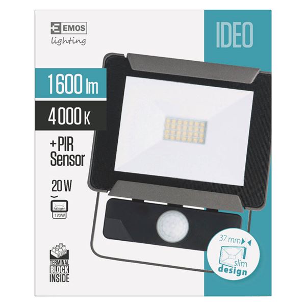 LED reflektor Ideo 20W PIR