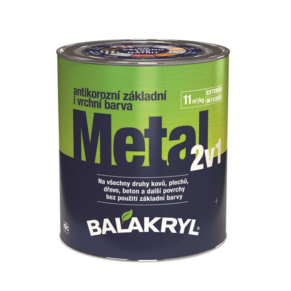 Farba Balakryl 2v1 METAL 7046 tel. sivá 0,7 kg