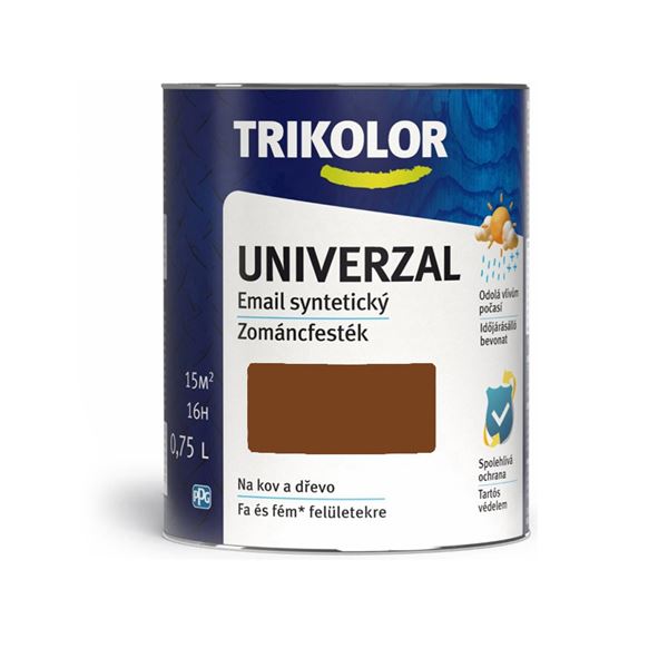 Email syntetický Trikolor Univerzal 8003 antuková hnedá 0,75l