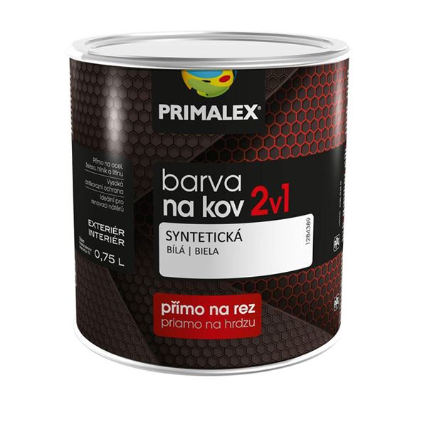 Farba na kov Primalex 2v1, RAL 8017 čokoládovo hnedá 0,75l