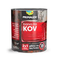 Farba na kov Primalex 2v1, RAL 9005 čierna 0,75l