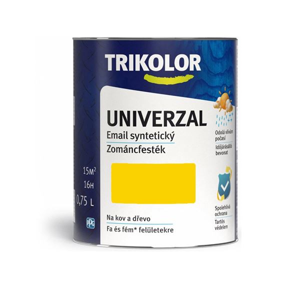 Email syntetický Trikolor Univerzal 1023 dopravná žltá 0,75l