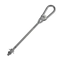 Hák hojdačkový s karabínou M12 × 280 mm, zn