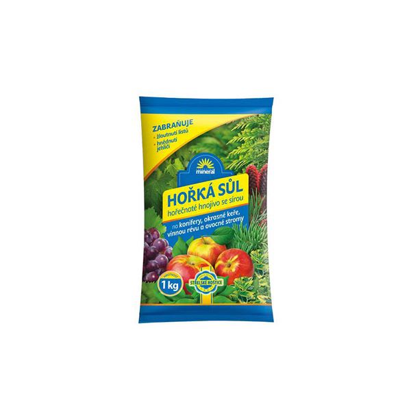 Hnojivo Soľ horká, horečnté hnojivo so sírou, 1 kg