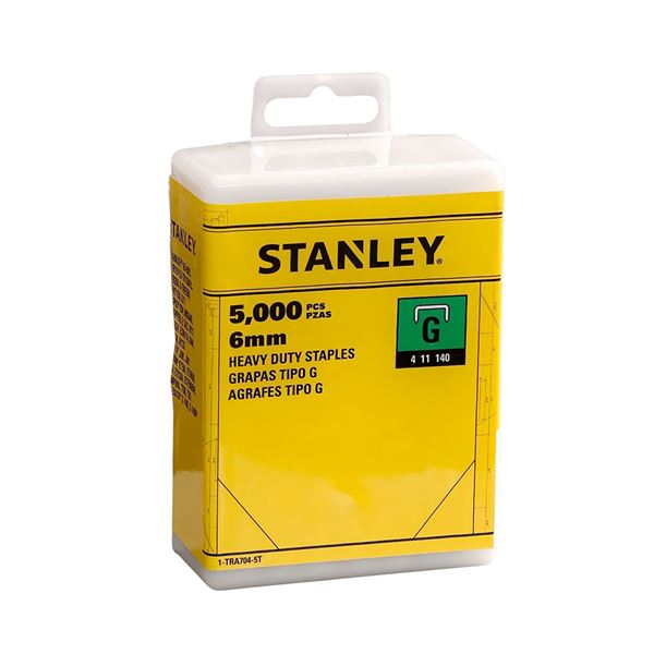 Spony pre vysoké žaťaženie Stanley 6 mm, typ G, 4/11/140, 5000 ks