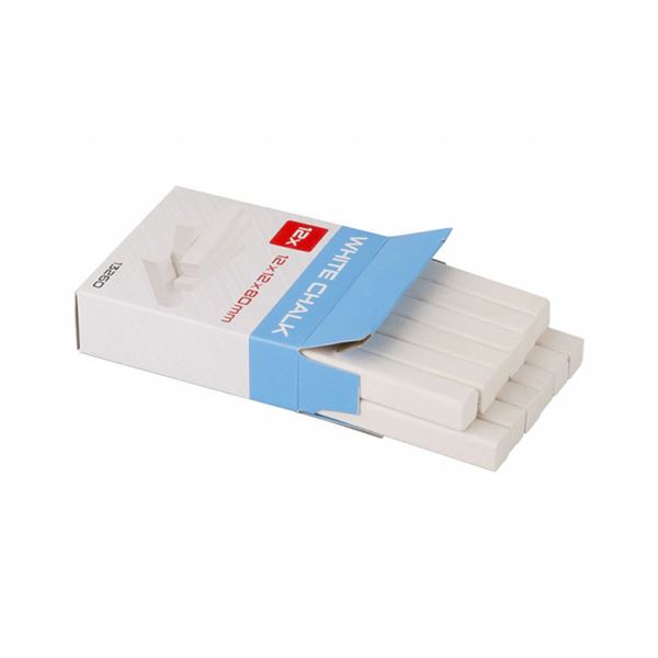 Krieda biela 12x12x80 mm 12 ks