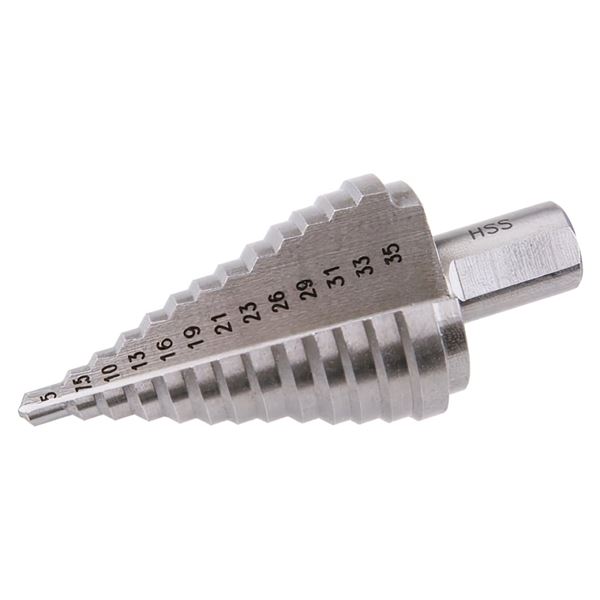 Stupňový vrták HSS 5-35 mm, 13 stupňov