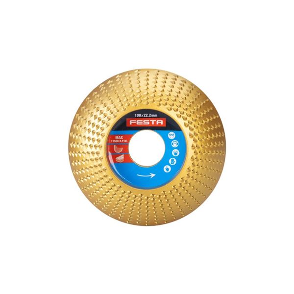 Kotúč rašpľový oblý 100x22,2 mm FESTA