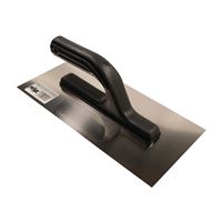 Hladítko nerezové, s plastovou rukoväťou, hladké, 270x130 mm