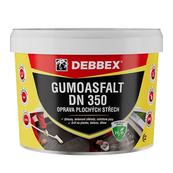 Gumoasfalt DenBit DN 350 DEBBEX, na vodnej báze, 10 kg
