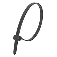 Sťahovacie pásky Dedra 4,8 × 370 mm, balenie 25 ks, Čierne