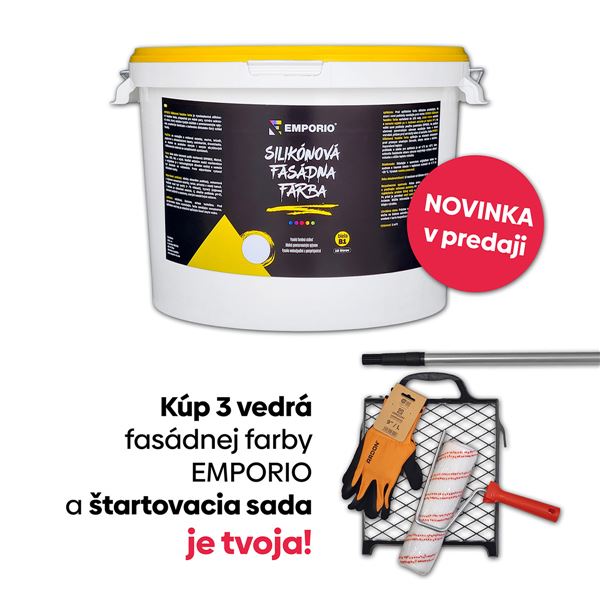 Silikónová fasádna farba Emporio 10 l