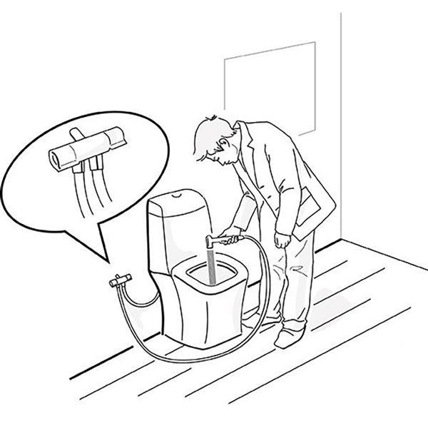 Sprcha SAPHO bidetová s 2ventilom a hadicou, chróm