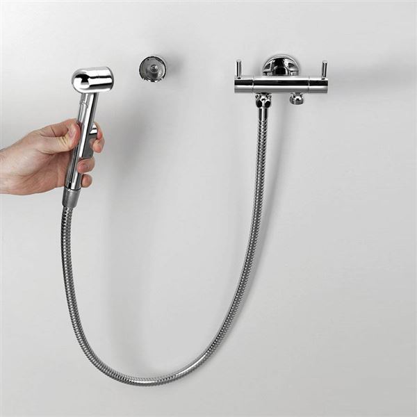 Sprcha SAPHO bidetová s 2ventilom a hadicou, chróm