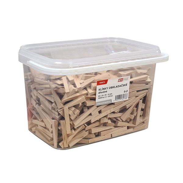 Obkladačské klinky, drevené, 1000 ks