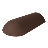 Bramac Klasik Novo hrebenáč koncový hladký, tmavohnedá