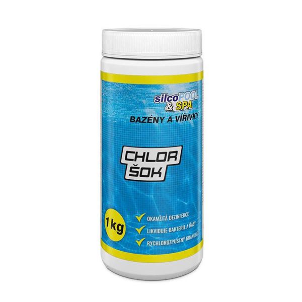 Bazénová chémia Chlor Šok SILCO, 1 kg