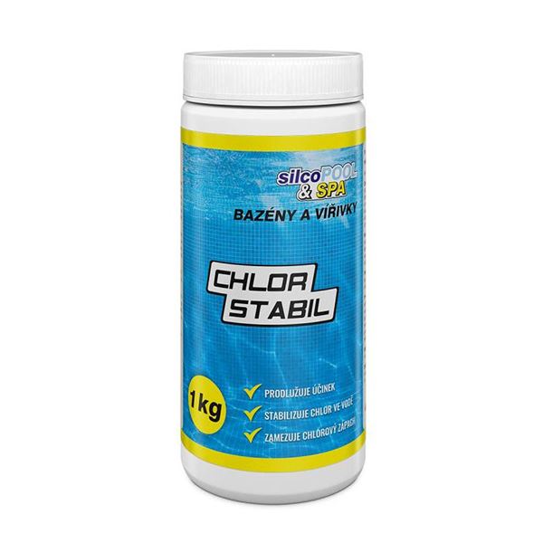 Bazénová chémia, chlór stabil SILCO,1 kg
