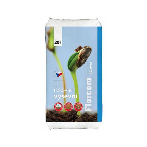 Substrát Florcom výsevný a prerezávací 20L, paleta 132 ks