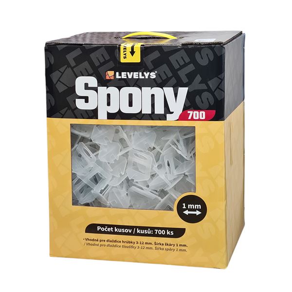 Spony Levelys 1 mm - 700 ks