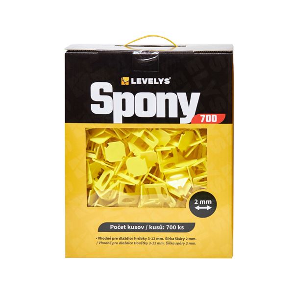 Spony Levelys 2 mm - 700 ks