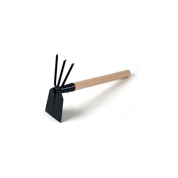 Motyčka plochá - trojzub, s násadou