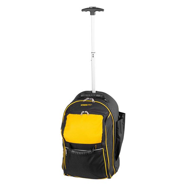 Batoh Strend Pro, textilný, kufor, s kolieskami, s teleskopickou rukoväťou, na náradie, max. 20 kg, 36x