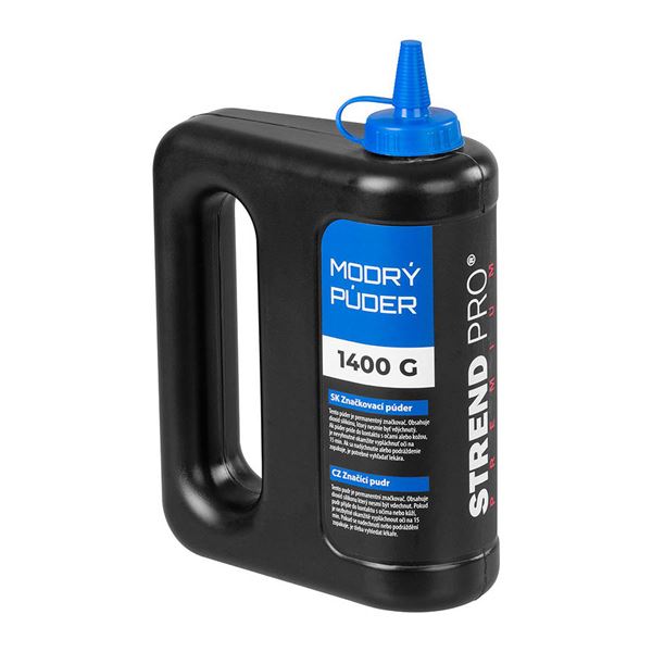 Púder Premium 1400 g, murársky značkovací prášok, modrý