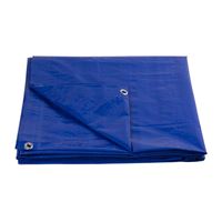 Prekrývacia plachta Tarpaulin Standard 6 x 10m, 80 g/m², modrá s okami