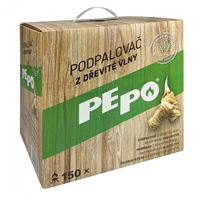 Podpaľovač PE-PO, drevitá vlna, 150 kúskov