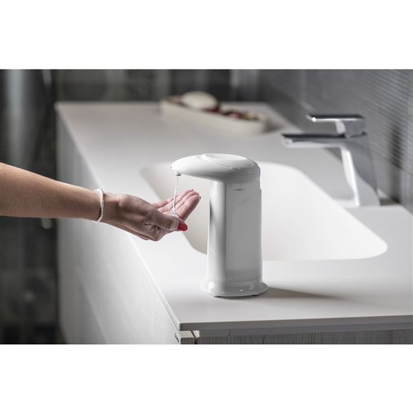 Dávkovač mydla Aqualine bezdotykový 350 ml, biela