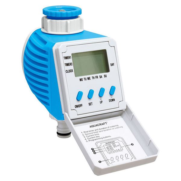 Časovač digitálny AQUACRAFT, 1x vývod, záhradný, G1"-3/4"