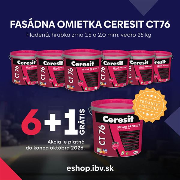 Ceresit CT76 1,5 mm omietka hladená siliko-elastomerová 25kg