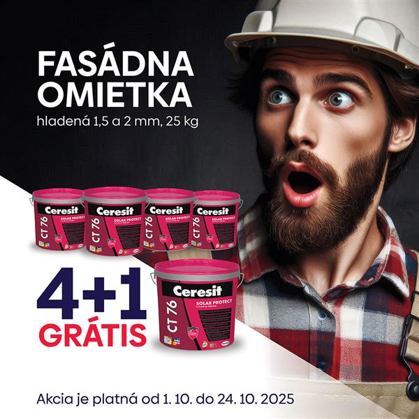 Ceresit CT76 1,5 mm omietka hladená siliko-elastomerová 25kg
