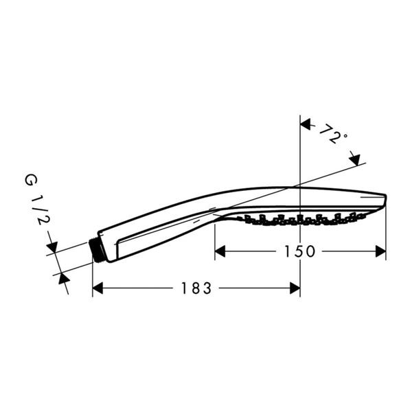 Sprcha Hansgrohe ručná RAINDANCE SELECT S 150, 3jet