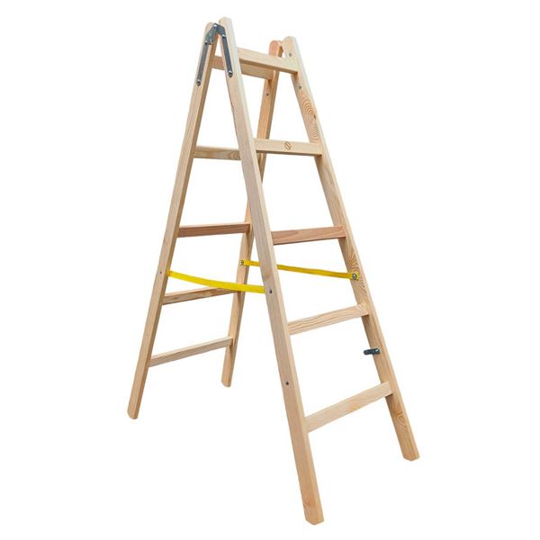 Rebrík Alve skladací drevený PREMIUM 1,53 m, 2 × 5 maliarsky (Štafle)