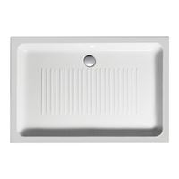 Vanička sprchová STANDARD H11, 120 × 80 × 11 cm, keramická