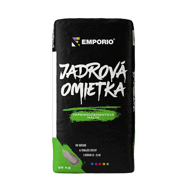 Jadrová omietka Emporio 25 kg, paleta 48 ks