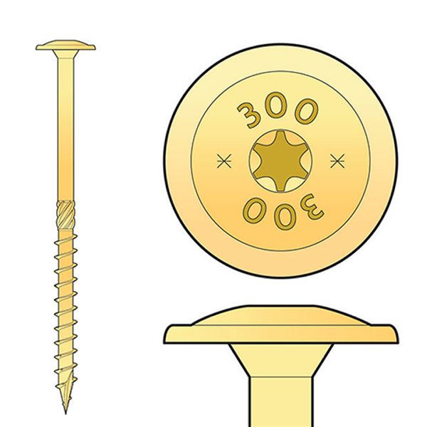 Tesárska skrutka VR 5x60 TORX tanierová hlava