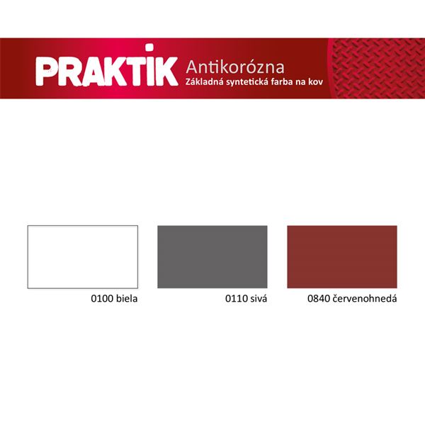 Farba Praktik základná antikorózna 0840 - 0,6l