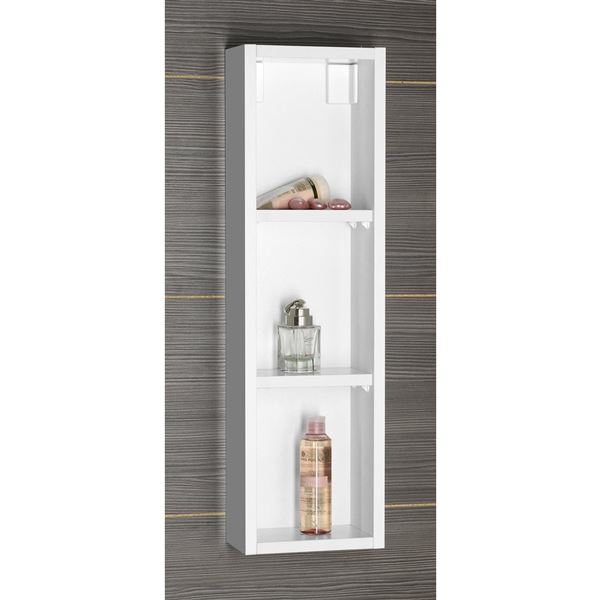 Skrinka AQUALINE ZOJA horná 20 × 70 × 12 cm, ľavá, biela