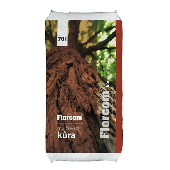 Kôra mulčovacia Florcom 70L smrek, paleta 39 ks