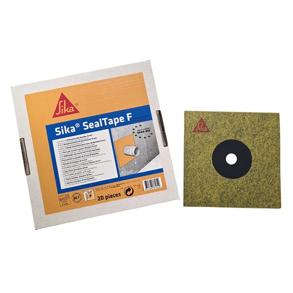 Tesniaca páska Sika SealTape F, Wall patch, Ø14 mm, 120 × 120 mm, pc manžeta
